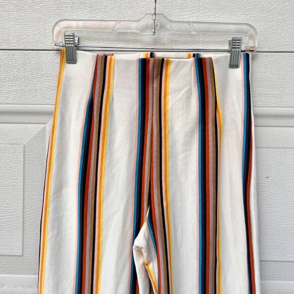 NWT Free People High Rise Striped Stretch Flare Casual Lounge Pants - Picture 9 of 10